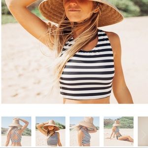 Swim crop top